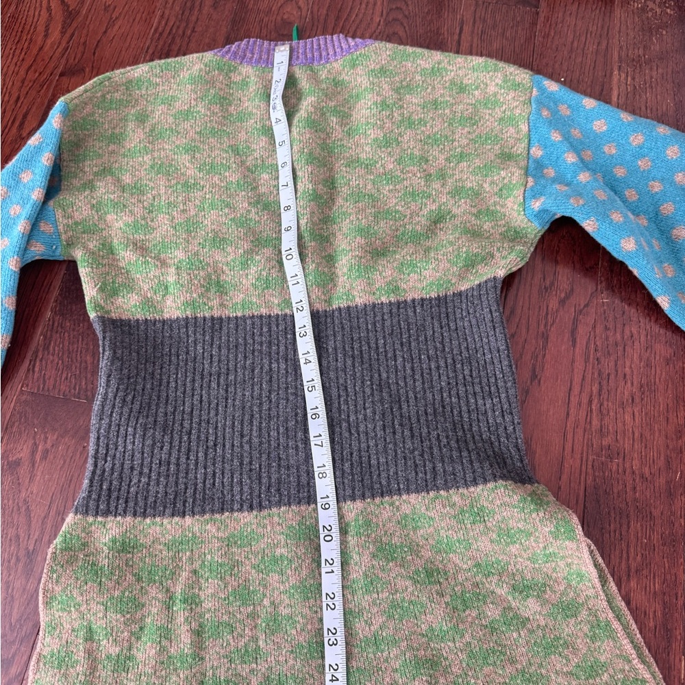 Wool Multicolor Knit Sweater - image 7